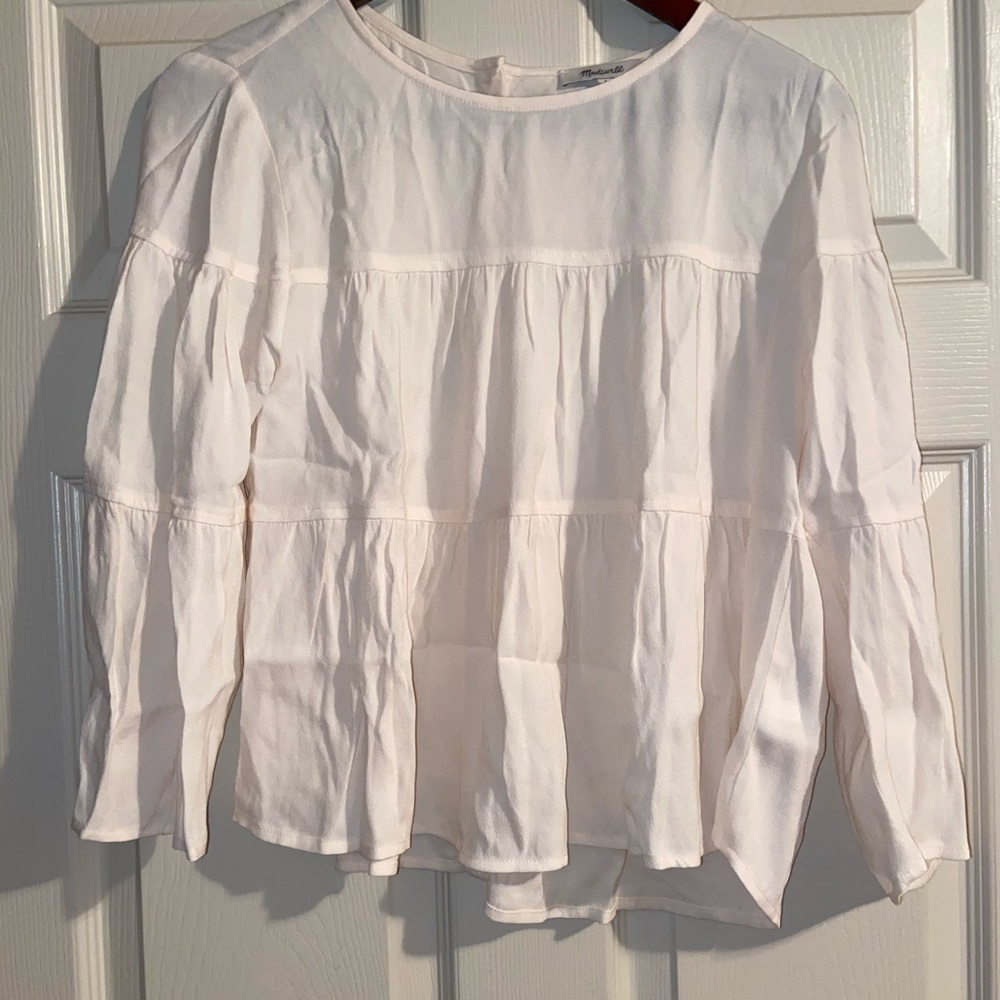 Madewell 3/4 bell-sleeved blouse